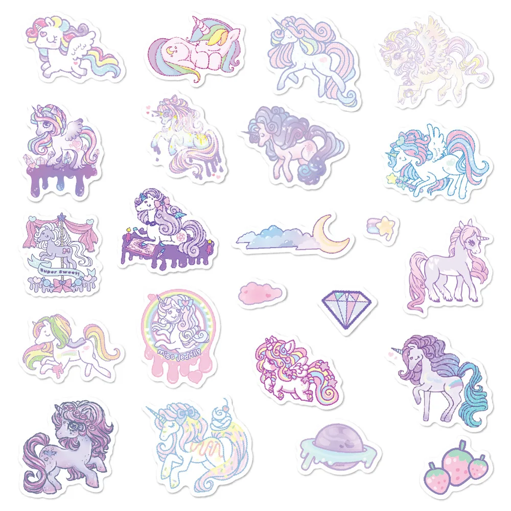 

Cute Unicorn Flamingo Cartoon Waterproof Stickers Luggage Phone Guitar Laptop Journal Stationery Decals Toy Kid Sticker Gift