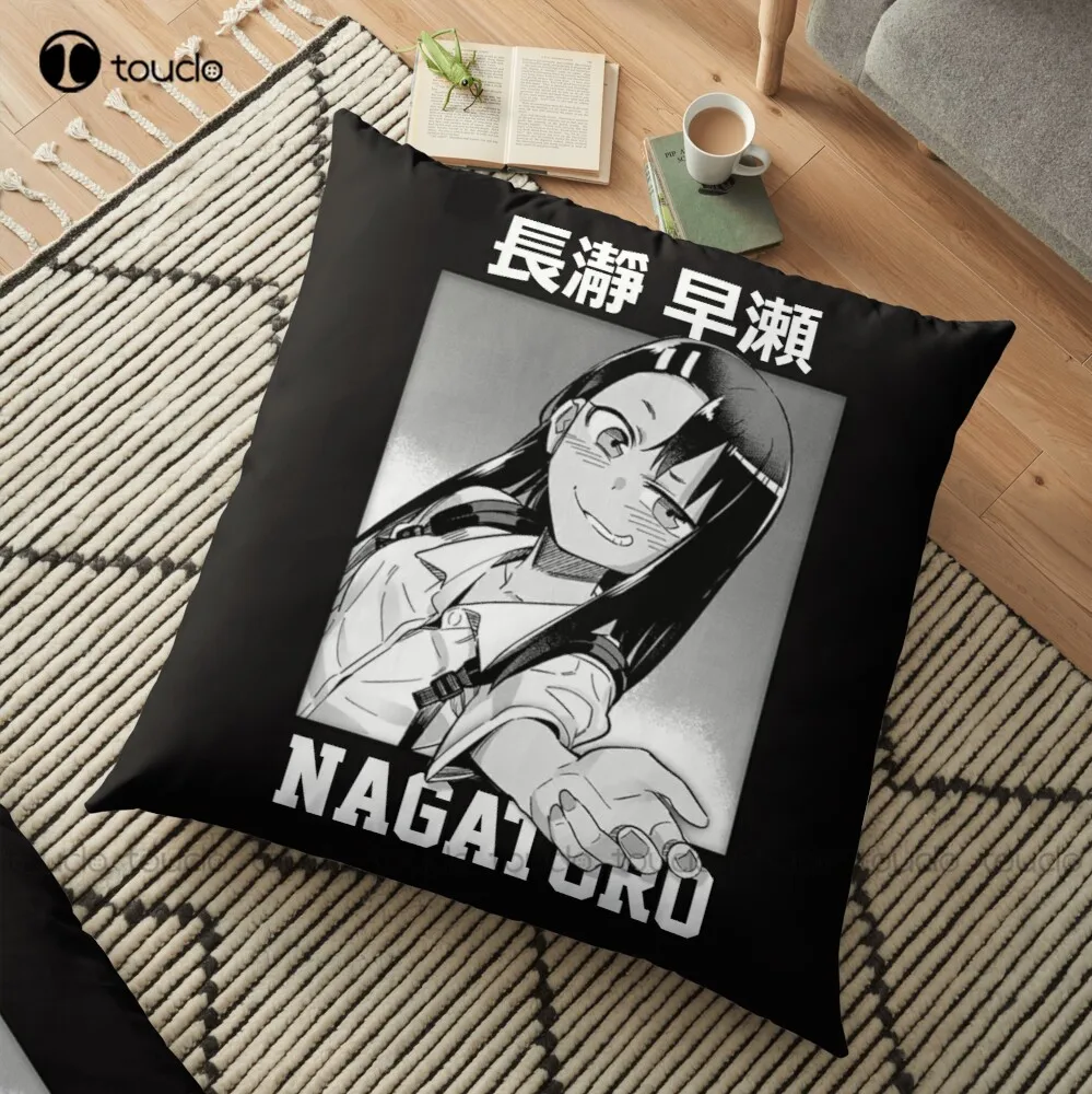 

Nagatoro Hayase Black Ver. Декоративная подушка для кровати, подушки из полиэстера и льна с принтом на молнии, декоративная подушка, чехол для дома, гост...