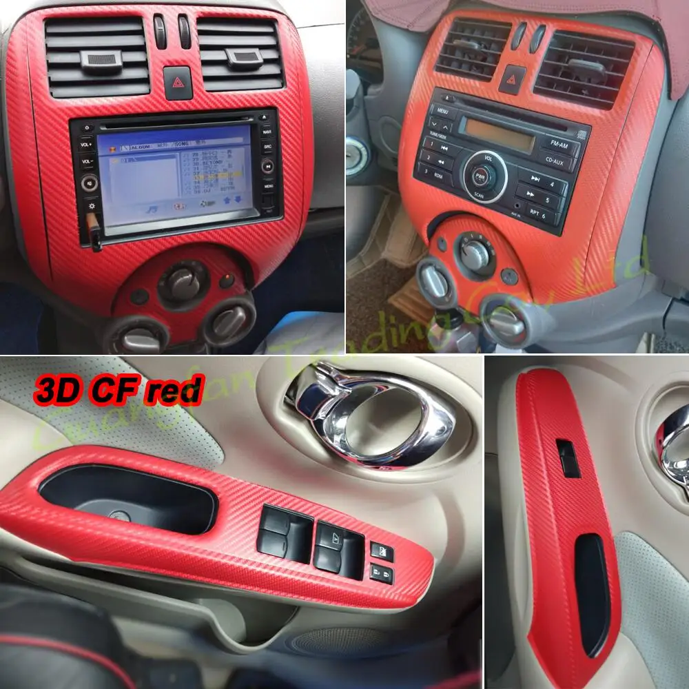 Стайлинг автомобиля 3D/5D углеродное волокно Автомобильный интерьер центральная