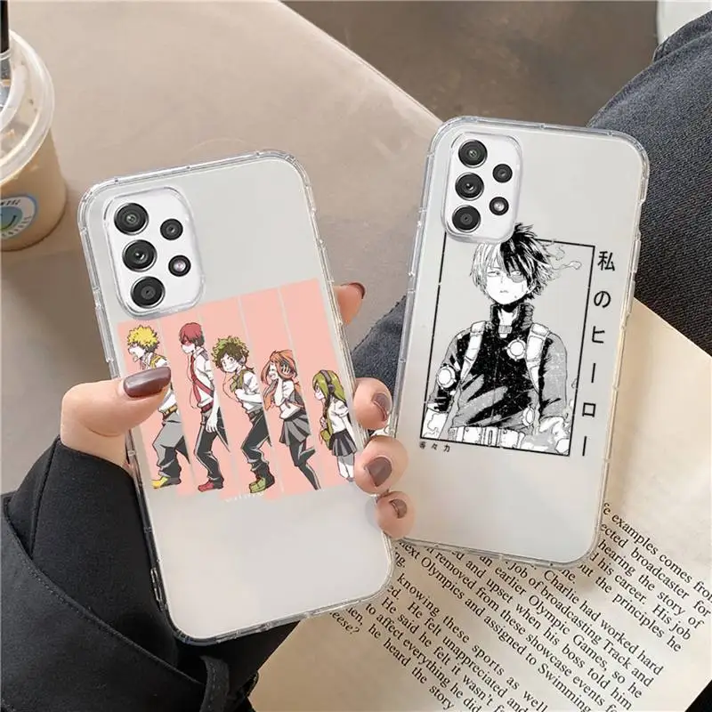 

My Hero Academia Phone Case Transparent For Huawei P20 P30 P40 honor mate 8X 9X 10i Pro Lite