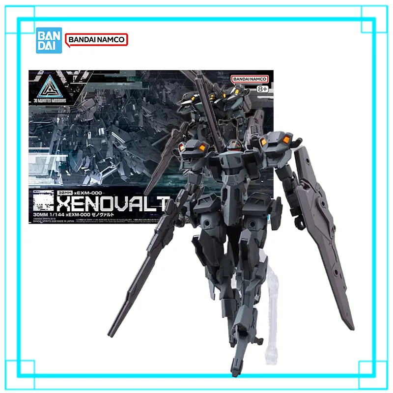 Фото В наличии: Сборная модель Bandai 30MM 1/144 xEXM-00 Xenovalt 30 Minutes Missions, аниме-фигурка, коллекционная игрушка, подарок для мальчика №1