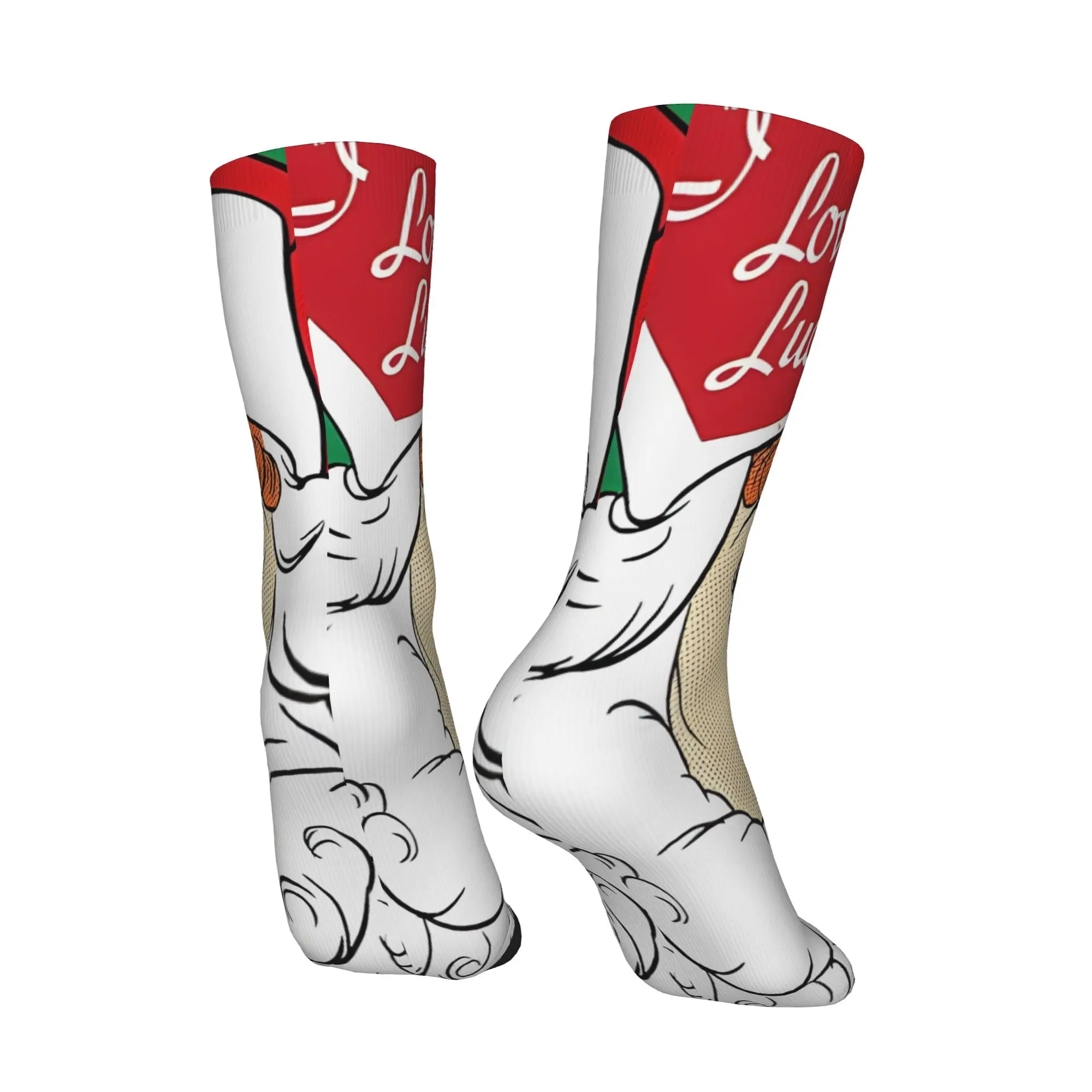 Фото 1 пара забавных мужских носков Happy Sock Forever в винтажном стиле Харадзюку с принтом Анджелы Лэнсбери, уличный стиль, повседневные носки №4
