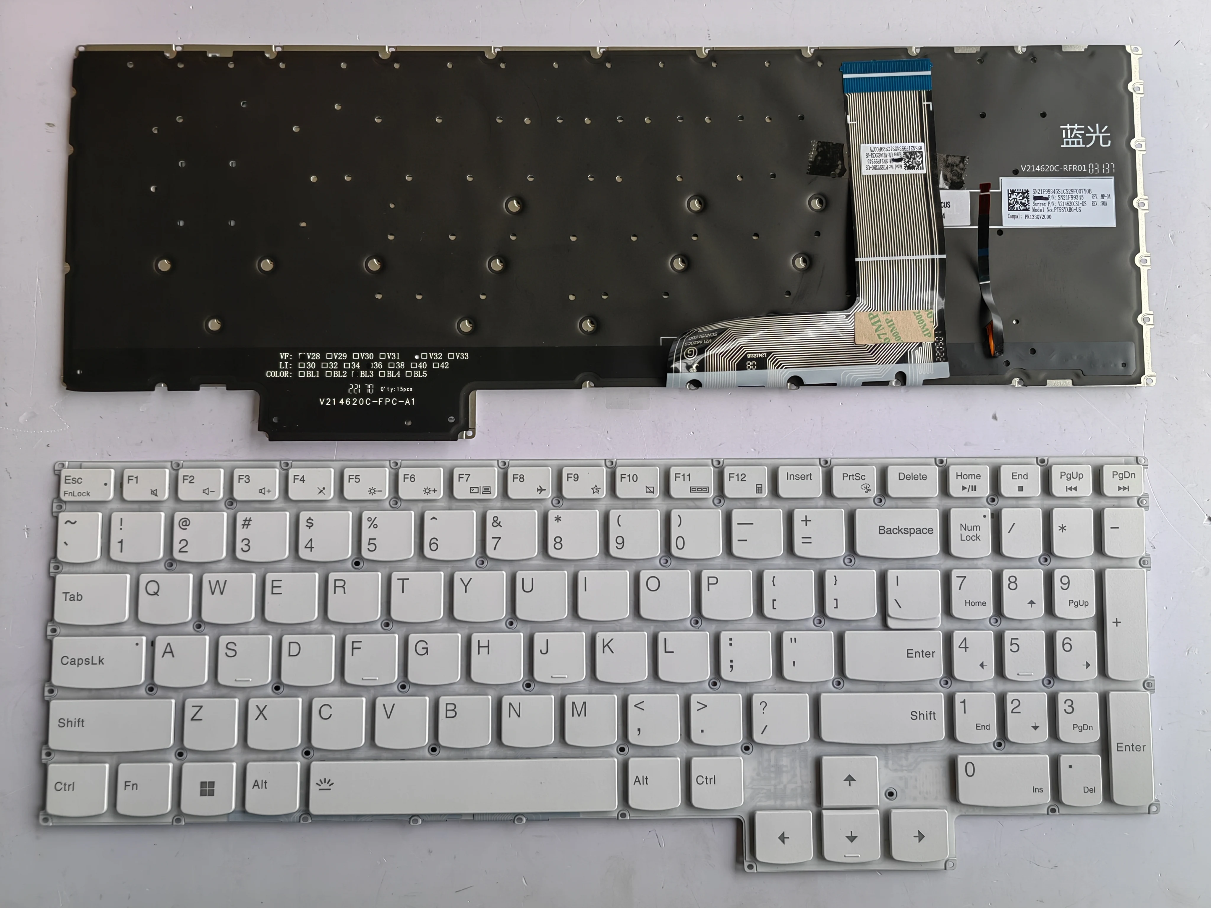 Клавиатура с подсветкой США для Lenovo Gaming 3 15IAH7 82S9 82UJ 3-15ARH7 82SB 82UK PT5SYXBG PT5SYXRGBG SN20H39024 Y9000X