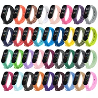 strap for xiaomi mi band 6 5 4 3 sport wristband silicone bracelet mi band 3 4 band 5 replacement straps for mi band 6 watchband