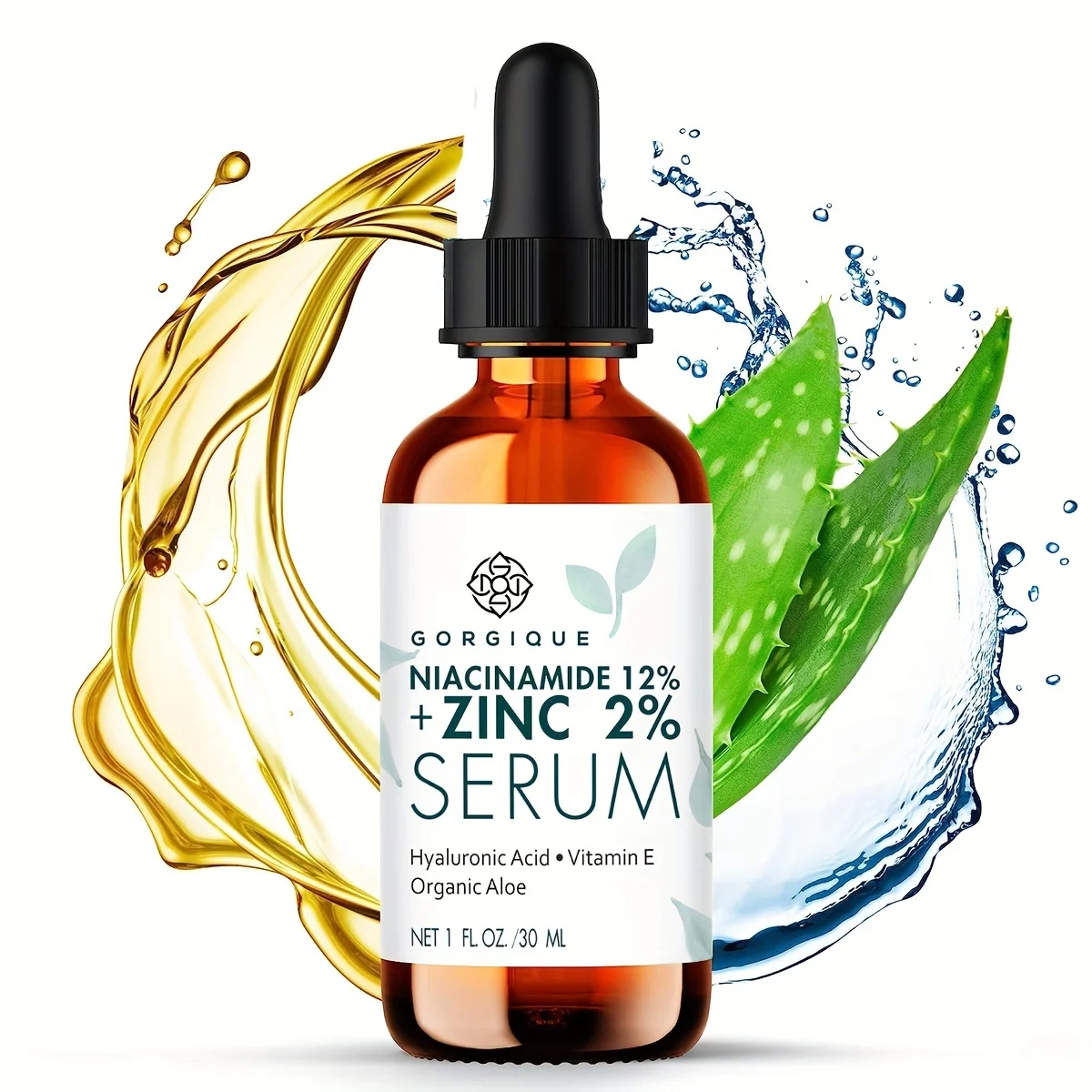 12% Niacinamide Сыворотка для лица + 2% цинк и гиалуроновая кислота гладкой яркой