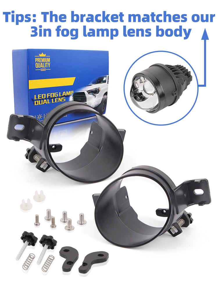 

2 шт. 3,0-дюймовый кронштейн для противотуманных фар, универсальный кронштейн для Nissan DIY, модифицированный кронштейн для объектива проектора