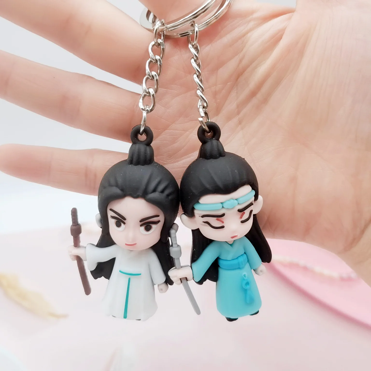 Силиконовый брелок для ключей аниме МО дао ЗУ Ши мультяшный 3d-фигурка с мечом