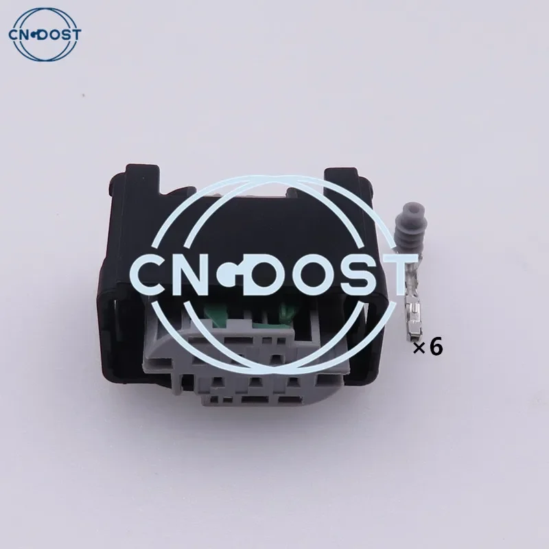 

1 комплект 6-контактный 1- 967616 -1 Миниатюрный автомобильный датчик дроссельной заслонки, электрическая проводка, пластиковый корпус, водонепроницаемый разъем, сборка переменного тока