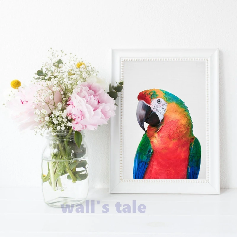 Розовый такаду австралийская птица большой постер с тропическими животными