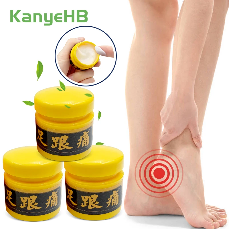 

3Pcs Heel Pain Relief Ointment Herbal Bone Spurs Achilles Tendonitis Chinese Medicine Cream Foot Care Treatment Ointment A1637