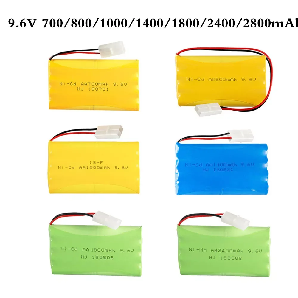 

9.6V 700mAh 800mAh 1000mAh 1400mah 1800mAh 2400mAh 2800mAh RC Toy Eletric Lighting Securty Faclities AA 9.6V Ni-Cd Ni-MH Battery