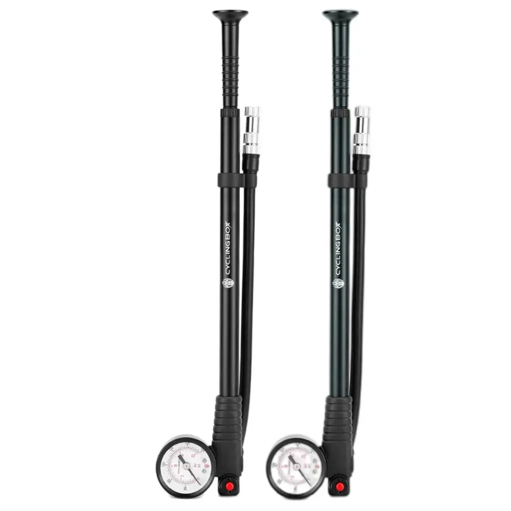 

Pump with Air Bleed Button No Air Loss 12 inch Aluminum Alloy High Pressure Bike Pump