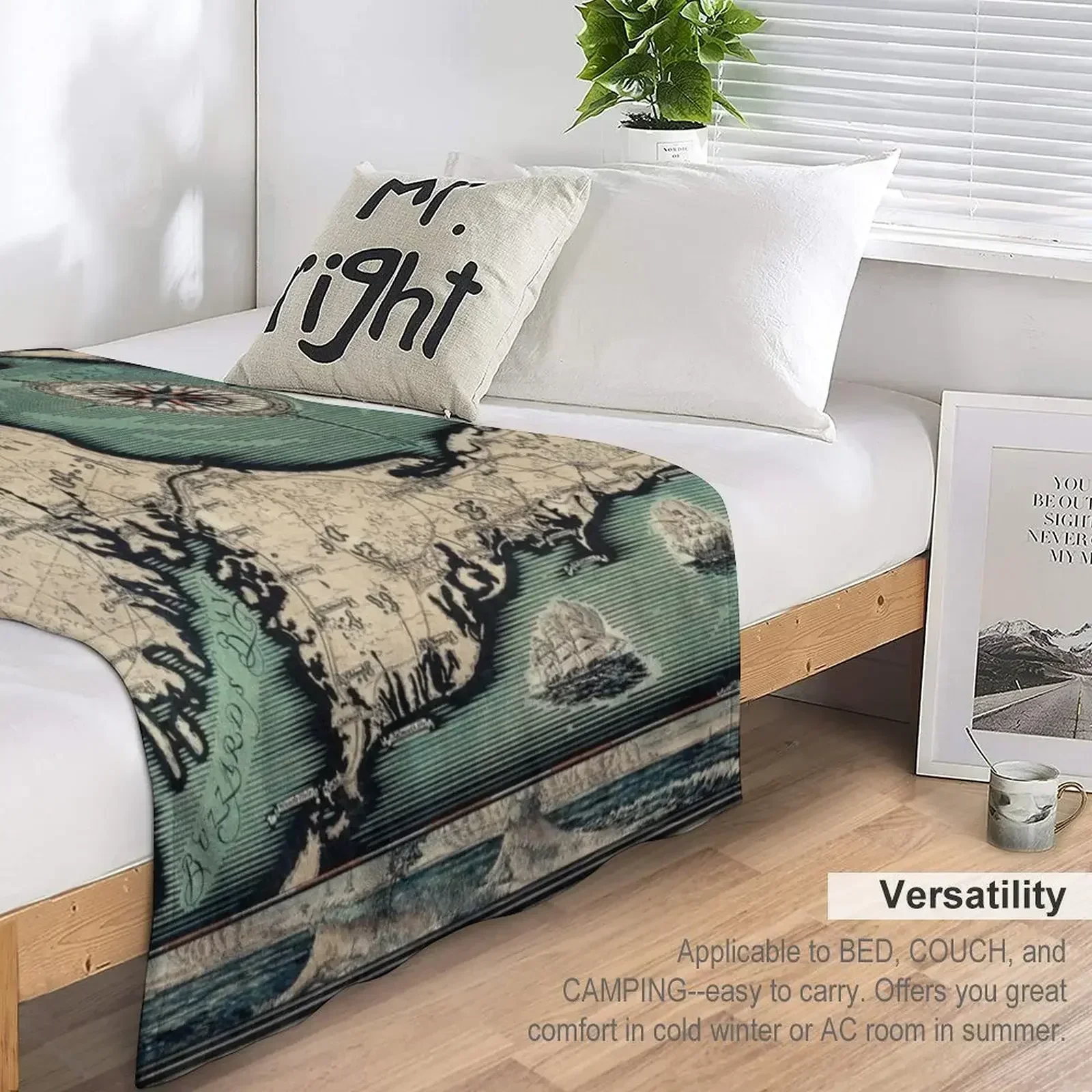 Винтажная карта 1931. Одеяло Cape Cod: Barnstable County Massachusetts детские летние одеяла