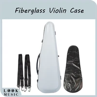 violin fiberglass case with hygrometer for violins 44 white violin parts
