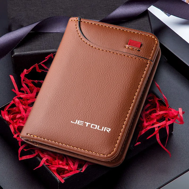 

Кожаный автомобильный кошелек с эмблемой, карман для хранения документов, карман для Cherry Jetour Traveller 2023 2024, Jetour T2 X70 X90 X95, аксессуары