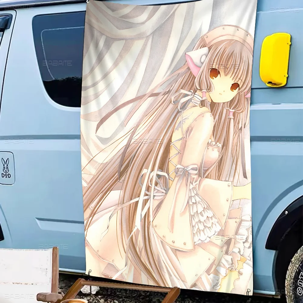 Аниме Чобиты Ретро Крафт-Бумага Мультфильм Флаг Искусство Научная