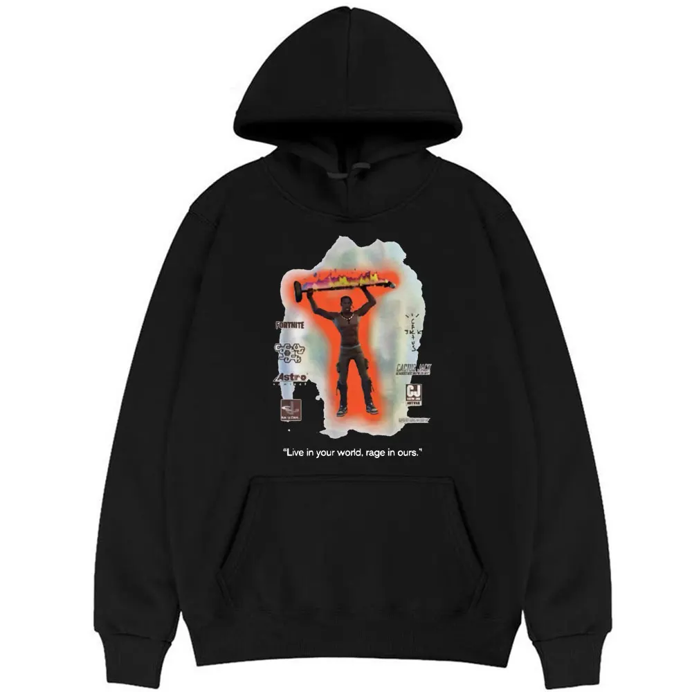 

Cactus Jack Hoodie Men Woemn LOOK MOM I CAN FLY Mob Travis Scott Astroworld Hip Hop Rapper Hoodies Mens Fashion Loose Sweatshirt