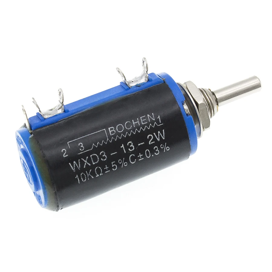 

WXD3-13-2W Dia вала 100 Ом 1K 10K 101 K 102 103 104 Ом вращающийся боковой многооборотный потенциометр
