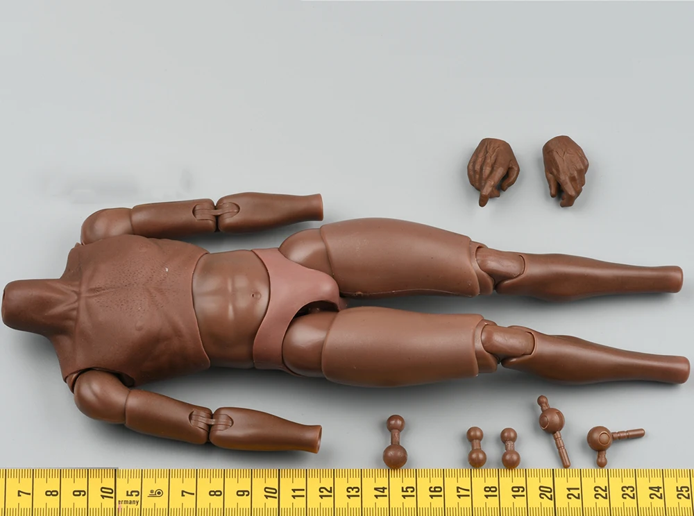 

1/6 SoldierStory SSG-003 PUBG Battalion Winner Winner To Be Chicken Male Muscle Flexible Black Body Figure For Fans DIY Collect
