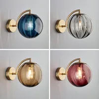 Hallway Wall Light Bedroom Glass Wall Lighting Kitchen Wall Lamp Dinninng Room Indoor Wall Sconce Home Wall Lamps Free Bulb
