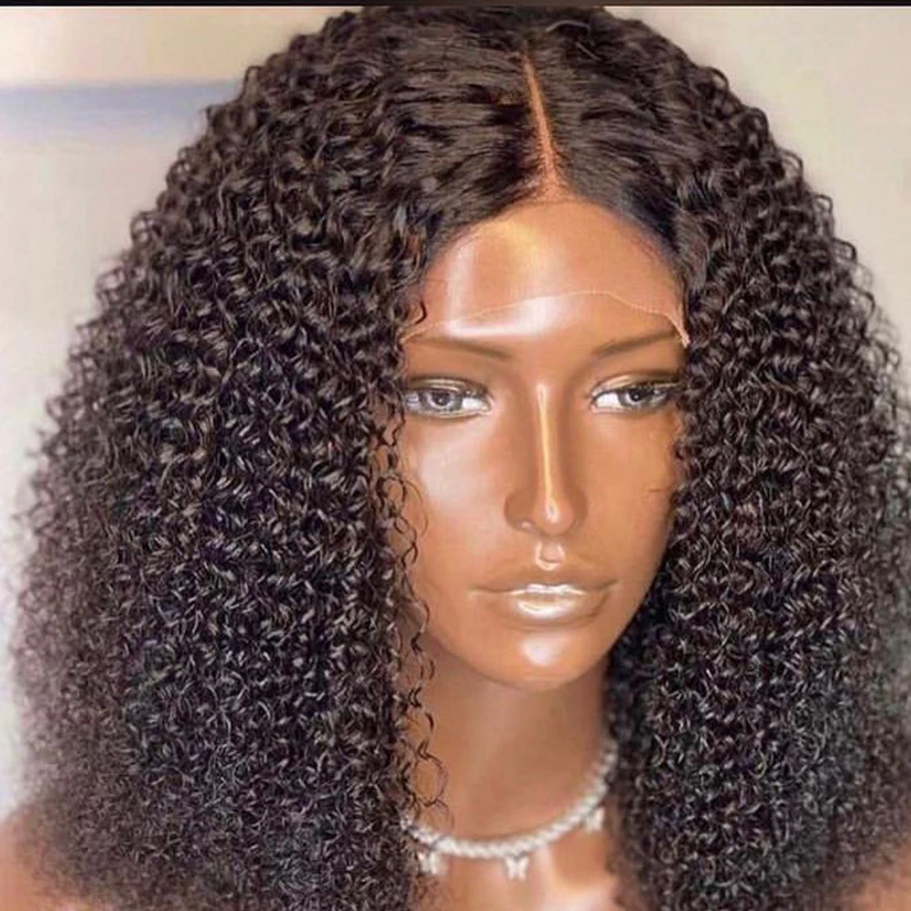 

Синтетический парик, черный, короткий, вьющийся, бесклеевой, предварительно выщипанный, на сетке спереди для женщин с детскими волосами, пар...