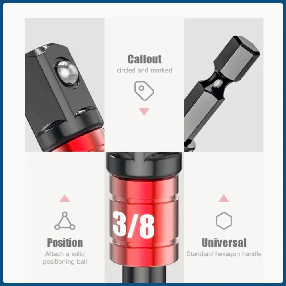 Ударный класс 105 градусов угловая розетка адаптер часть ручного инструмента