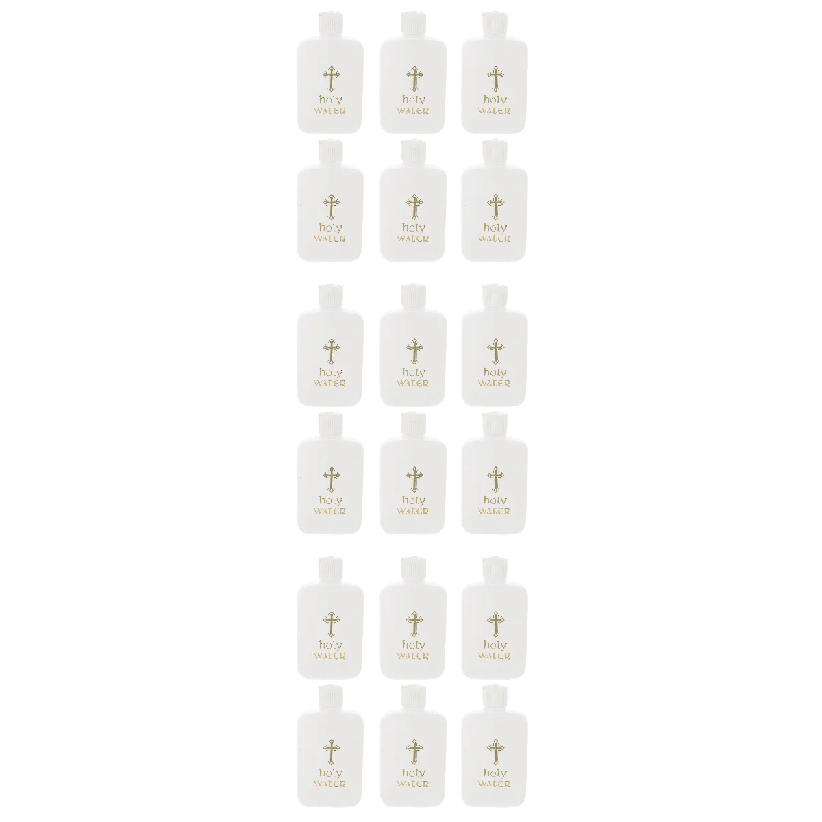 

Holy Bottles Bottle Cross Party Easter Containerchristian Empty Church Favor Pattern White Blessedrefillable Religious