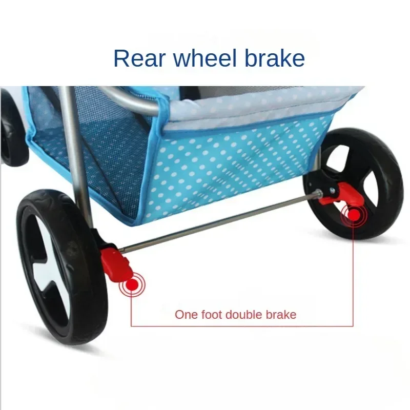 Детская прогулочная коляска для домашних животных складная Коляска среднего и