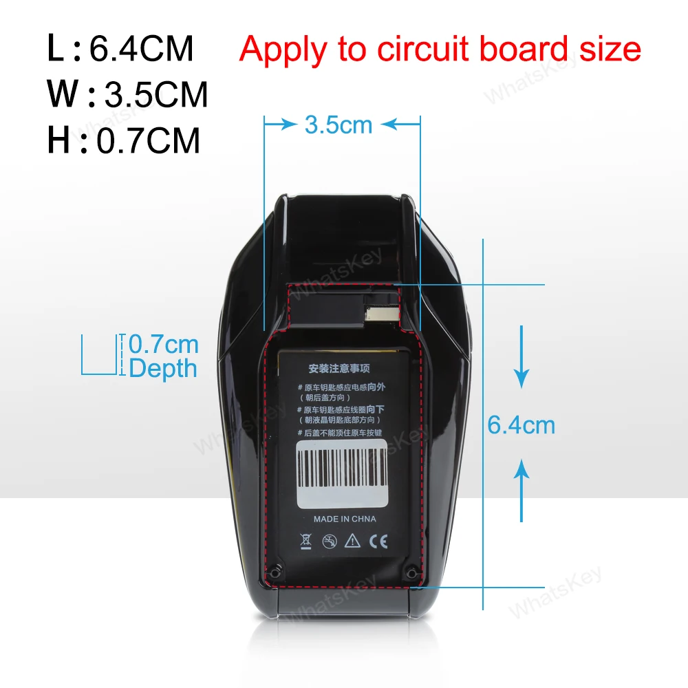 Новейший SK01S ЖК-дисплей Smart Key с функцией пользовательского обоев Для BMW Audi Ford Mazda