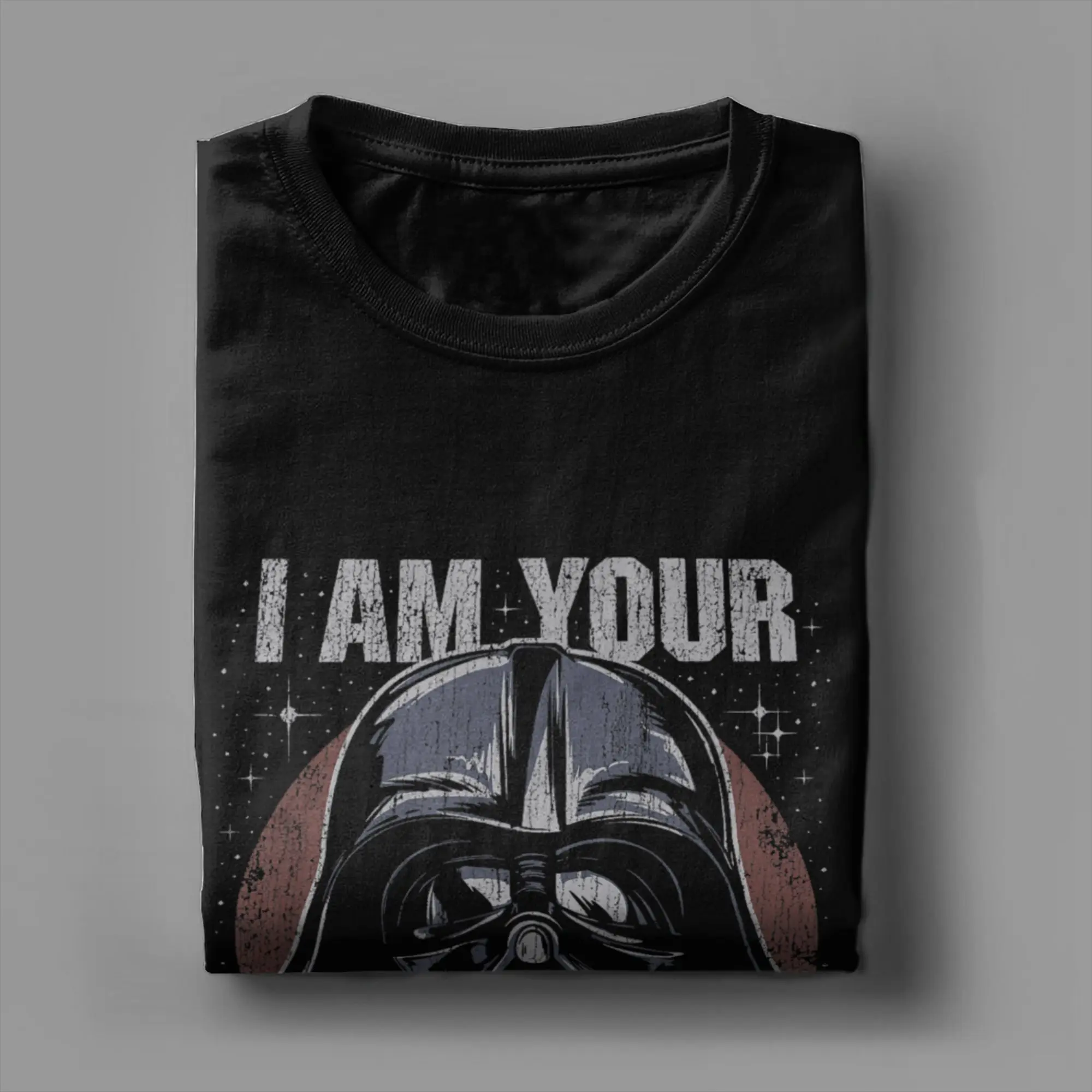 Фото Футболка Vaders I Am Your Father Dark Portrait, летние футболки в стиле хиппи, мужская хлопковая одежда больших размеров, винтажные топы с короткими рукавами №4