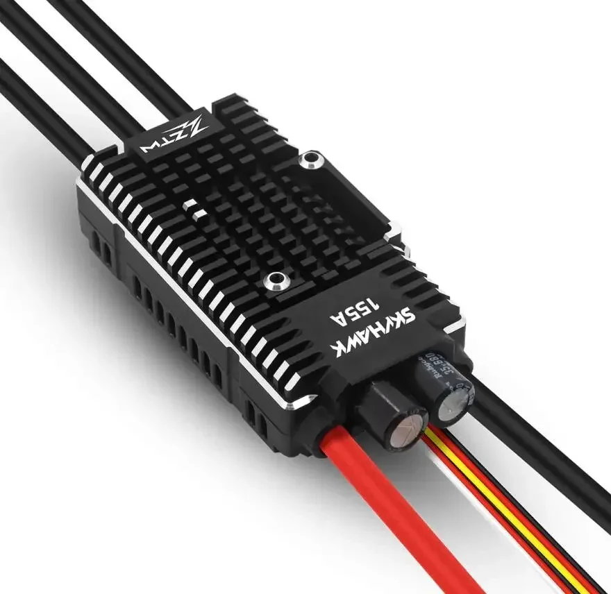 Фото Бесщеточный 32-битный ESC контроллер скорости премиум-класса BoMaSZTW Skyhawk G2 155A, 3-8S, SBEC 6.0V / 7.4V / 8.4V при 10А, для радиоуправляемых вертолетов №2