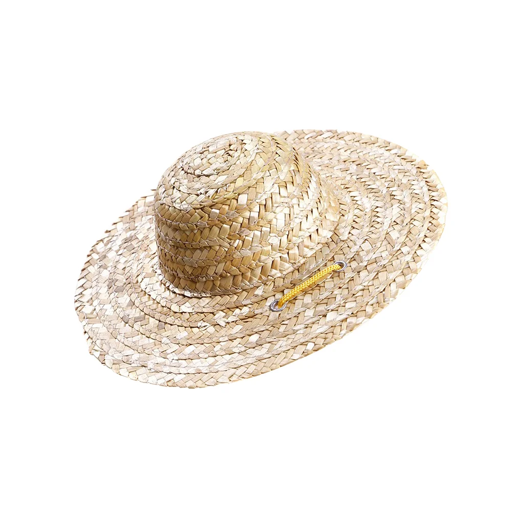 

1PC Cute Protective Lightweight Funny Portable Pet Sombrero Straw Hat Sun Bucket Cap for Cat Dog Puppy