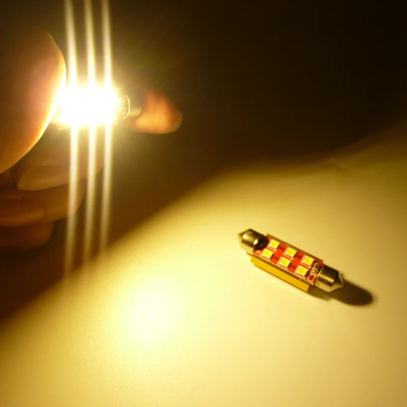 

2 шт./4 шт. Canbus безошибочный светодиод 31 мм 36 мм 39 мм 41 мм 3030 SMD DE3175 C5W C10W SV8.5 Автомобильные автомобильные светодиодные лампы без полярности