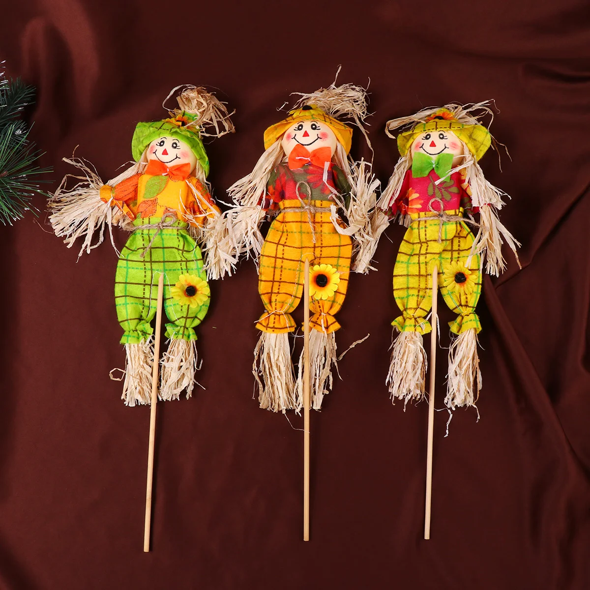 

Scarecrowfall Ornaments Decorations Decor Thanksgiving Garden Yard Decorationoutdoor Stakesstraw Harvest Layout Classroom Sign
