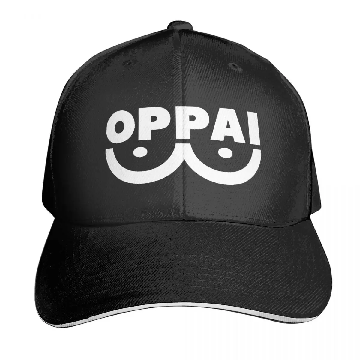 

Oppai Anime Manga Merch Casquette, Polyester Cap Customizable Adult Curved Brim