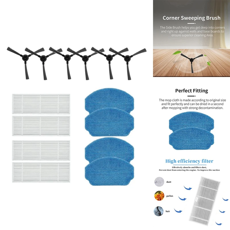 Набор аксессуаров для MAMNV BR150 BR151/ ZCWA BR151 / ONSON bl151 Запчасти робота-пылесоса