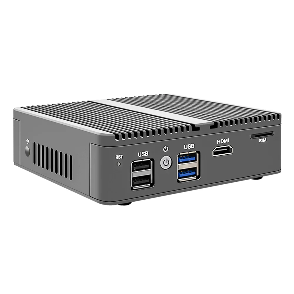 PfSense брандмауэр N5105 роутер 4x Intel i225-V B3 2 5G LAN 2xDDR4 NVMe промышленный безвентиляторный