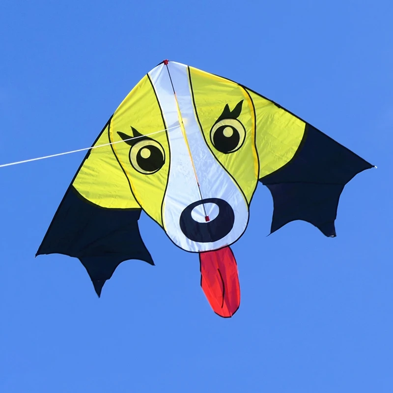 free shipping children cartoon kites large dog kites flying toys outdoor fun nylon kite kids line cerf volant parafoil vlieger