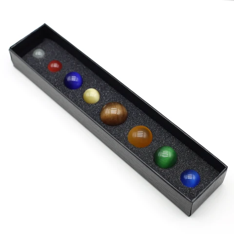 Набор 8 планет из натурального камня