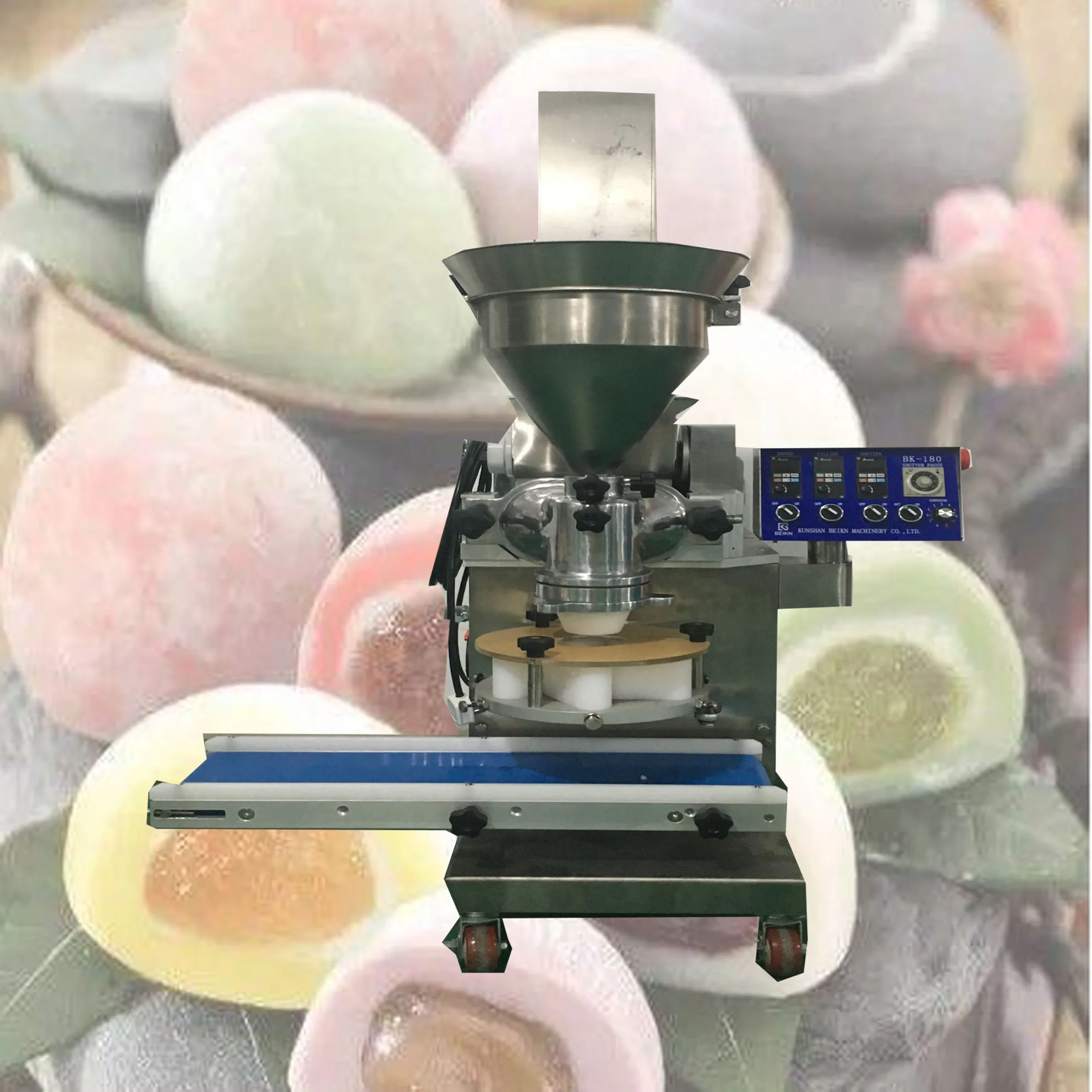 Автоматическая машина для производства coxinha, лидер продаж, инкрустирующая машина для изготовления mochi falafel kubba