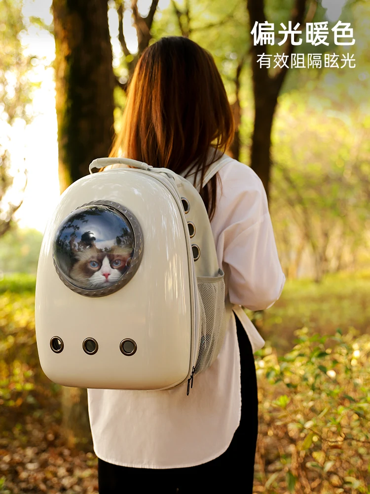 

Cat Bag for Carrying out Portable Backpack Space Capsule Breathable Pet Accessories Pet Carrier Backpack Cat's House Cat Space