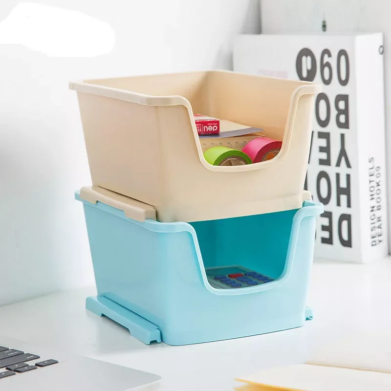 

Plastic Makeup Bathroom Storage Box Cosmetic Organizer Desktop Make Up Jewelry Storage Case Sundries Table Container Organizer