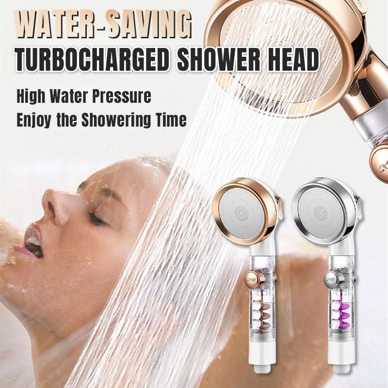 

Pressurization Shower Head Water Saving Flow Rotating Without Base Abs Rain High Pressure Spray Nozzle Pommeau De Douche Душева