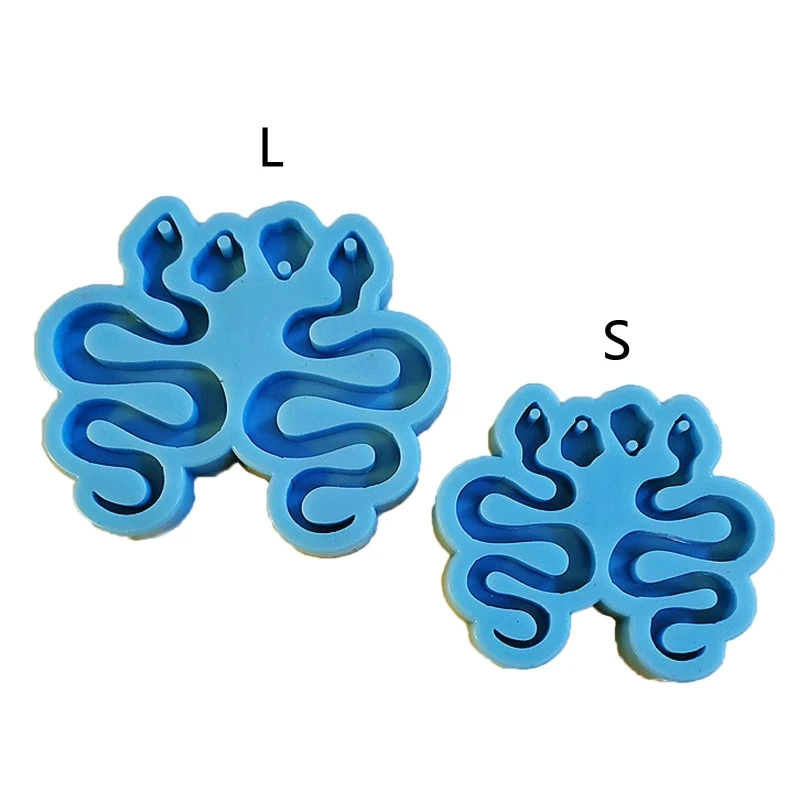 

N1HE DIY Earring Molds Snake Shape Resin Earring Silicone Mold Epoxy Pendant Earring Molds Jewelry Casting Molds for Women