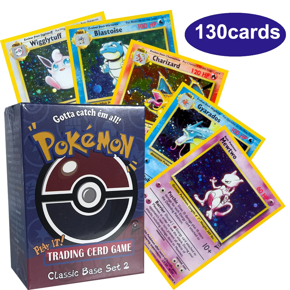Фото Карты PKM Весь набор Базовый набор 2/ Team Rocket/1st Edition Jungle/Fossil TCG Коллекция настольных игр PTCG Proxy Cards Toys Полный набор №5