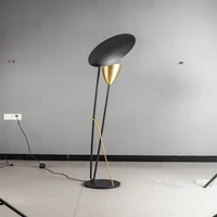 e27 decorative metal floor lamp classic contemporary black and gold marble american golden style floor minimalistic lamp