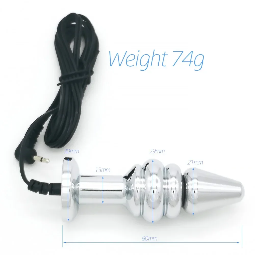 Аксессуары-массажер анальная пробка электрический шок анус вагина пип