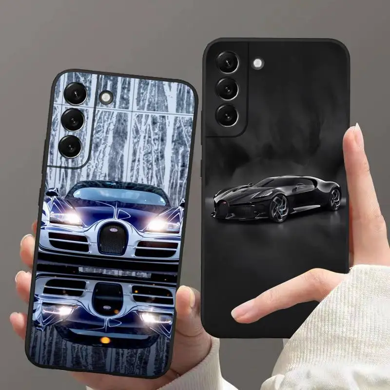 

Luxury Sports Car BUGATTI Phone Case for Samsung Galaxy S22 S21 Ultra S20 FE S9 Plus S10 5G lite 2020 Silicone Funda Cover