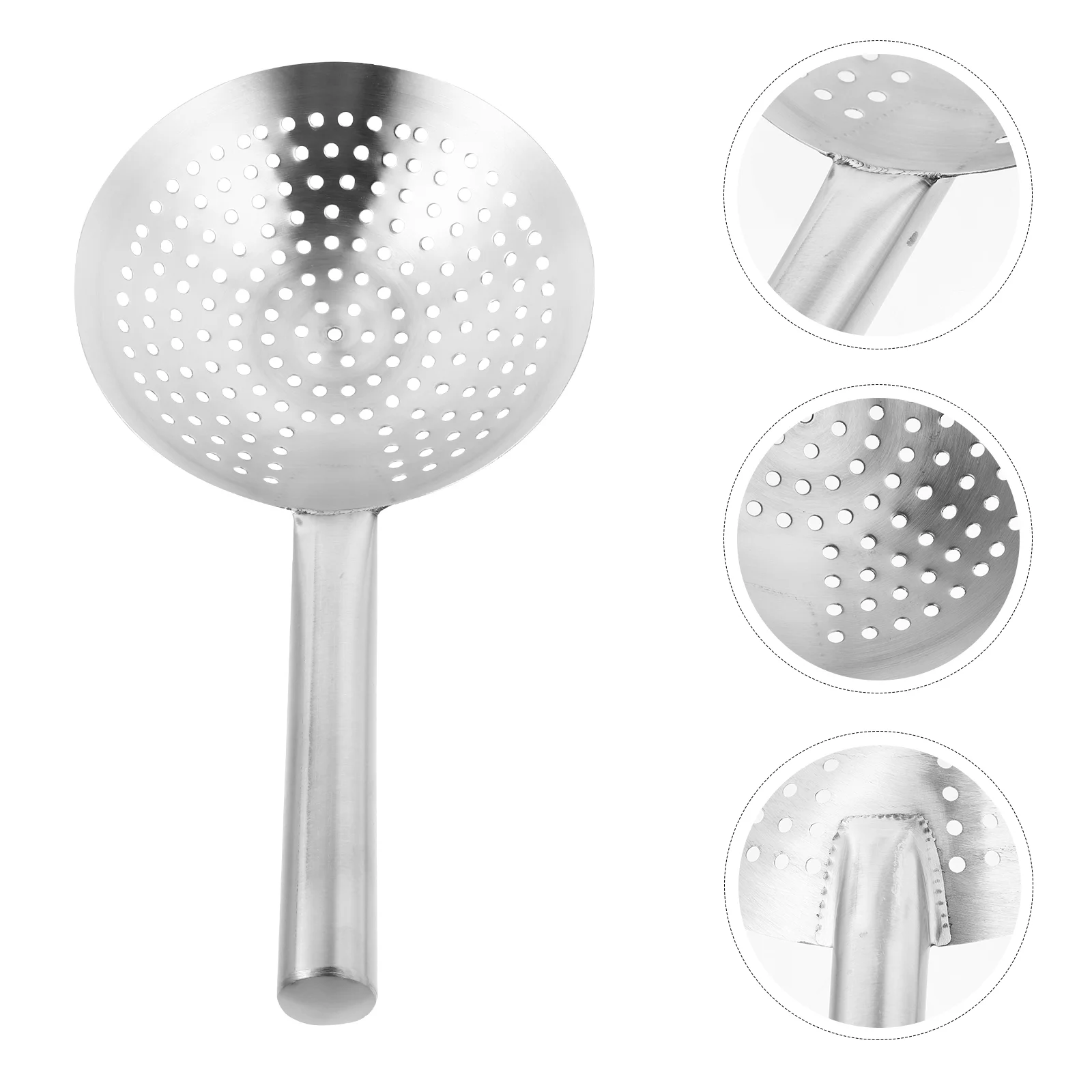 

large eggs scoop colander strainer spoon stainless steel skimmer slotted spoon drain with handle for kitchen cooking frying