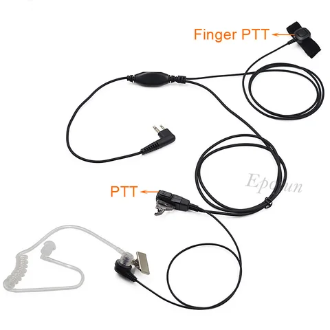 Наушник с двумя микрофонами PTT для Motorola DP1400 DEP450 CP040 CP140 CP180 CP200 CP200D EP450 GP2000, двусторонняя радиостанция, рация